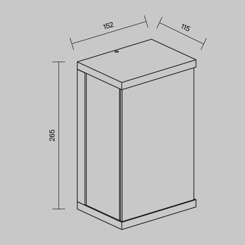 Уличный настенный светильник Outdoor O021WL-L10B3K фото 3