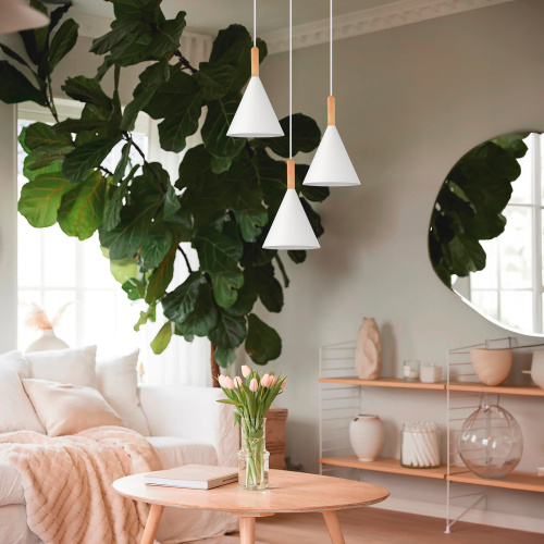 SLE1255-503-01 Светильник подвесной Белый/Белый E27 1*40W ARKET фото 4