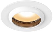 Светильник встраиваемый алюминиевый ЭРА KL109 WH/SL под лампу MR16 GU5.3 белый/серебро матовый Б0061829