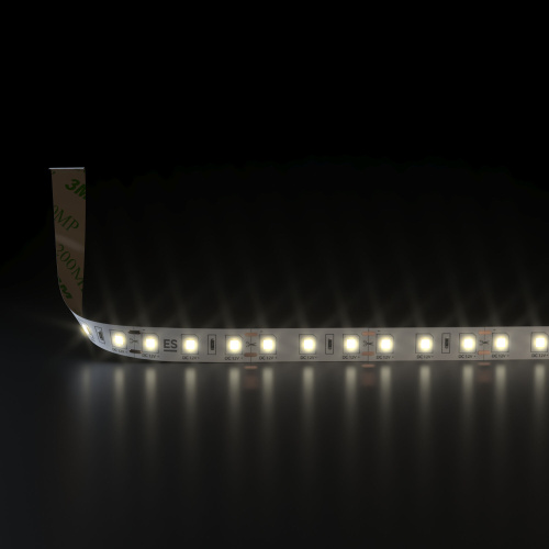 Светодиодная лента 12 В 9,6 Вт/м 120 Led/м 2835 IP20, теплый белый 3300К, 5 м Лента светодиодная 12V 9,6W 120Led 2835 IP20 теплый белый, 5м фото 2