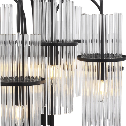 SL6145.403.09 Светильник подвесной ST-Luce черный/прозрачный E14 9*40W TASSE фото 3