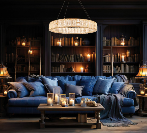 Люстра подвесная Ravissement Gold FL1057-8P фото 7