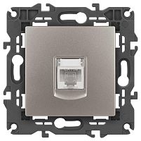 Розетка ЭРА Elegance 14-3107-16 RJ45, титан Б0065764