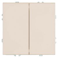 Переключатель перекрестный 2-клавишный (механизм), STEKKER, 250В, 10А, серия Эмили, RSW10-5111-08, кашемир, soft touch