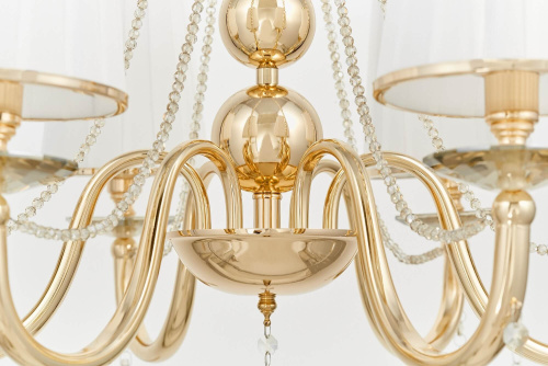 Хрустальная подвесная люстра Lumina Deco Fabione LDP 1200-6 F.GD фото 6