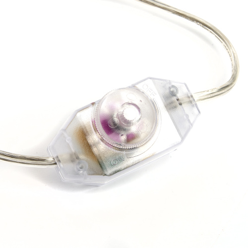 Сетевой шнур с диммером 230V 2м,  прозрачный, DM103-200W фото 3