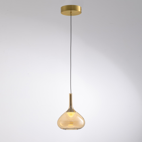 Подвесной светильник MD25001005-1A brass/amber фото 4