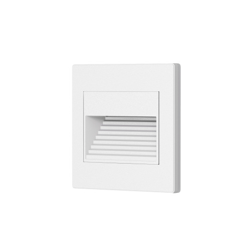 DK3050-WH Светильник встраиваемый в стену, IP 20, LED 3000, 1 Вт, белый, пластик фото 3