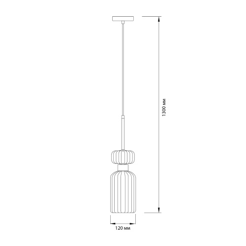 Подвесной светильник Escada 1141/1S E14*60W Chrome/Clear фото 6