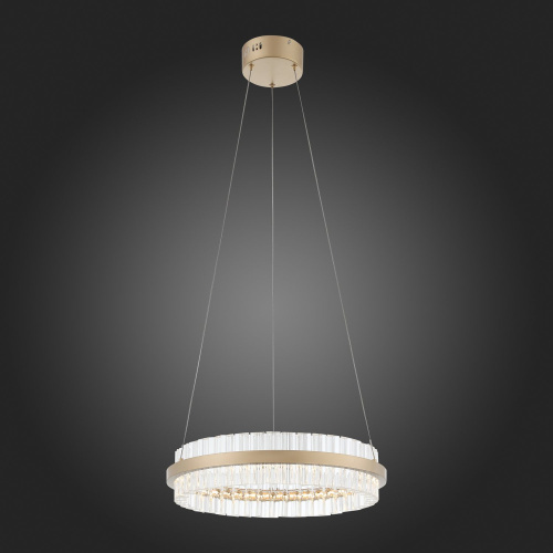 SL383.203.01 Светильник подвесной ST-Luce Золотистый/Золотистый, Прозрачный LED 1*34W 3000K CHERIO фото 2