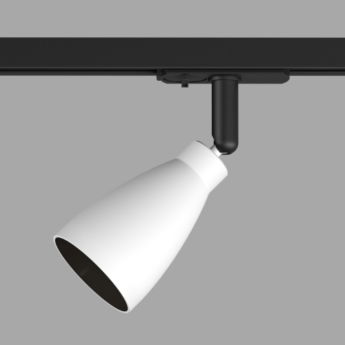 DK6050-BW+BK Трековый светильник IP 20, 15 Вт, GU10, черный с белым, алюминий, пластик фото 3