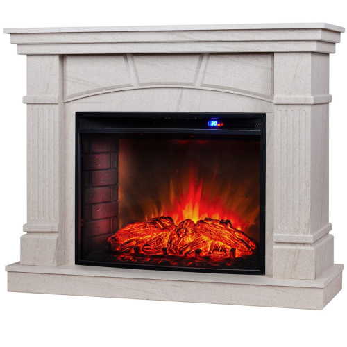 Каминокомплект HISTORY/СИДНЕЙ Натуральный камень с очагом Электроочаг EVRIKA 25.5 фото 2