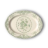 Блюдо Rose Oval Sage