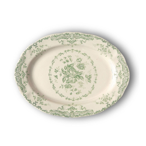 Блюдо Rose Oval Sage