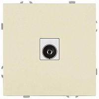 Розетка ЭРА Galaxy 15-3101-02 TV одиночная IP20 слоновая кость Б0070717
