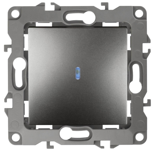 Выключатель одноклавишный с подсветкой ЭРА 12 10AX 250V 12-1102-12 Б0019280