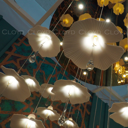 Люстра Cloyd SHANGRILA C33 / выс. 120 см - керамика - золото (арт.11334) фото 3
