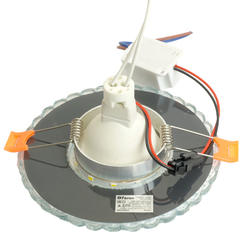 Светильник встраиваемый с белой LED подсветкой Feron CD937 потолочный MR16 G5.3 прозрачный фото 4