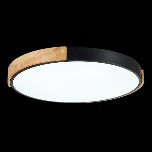 SLE201342-01 Светильник потолочный Черный, Светлое дерево/Белый LED 1*40W 3000K/4000K/6000K DELIA фото 8