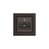 ТВ-розетка Liregus Retro коричневый омбре 29-032