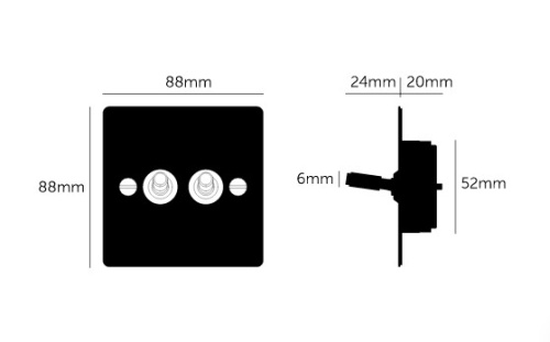 Выключатель 2G Toggle White фото 4