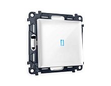 Комплект механизма 1-кл выключателя AMBRELLA VOLT с подсветкой 10000K ALFA Белый глянец QUANT (AP1020, VM101, G17B)