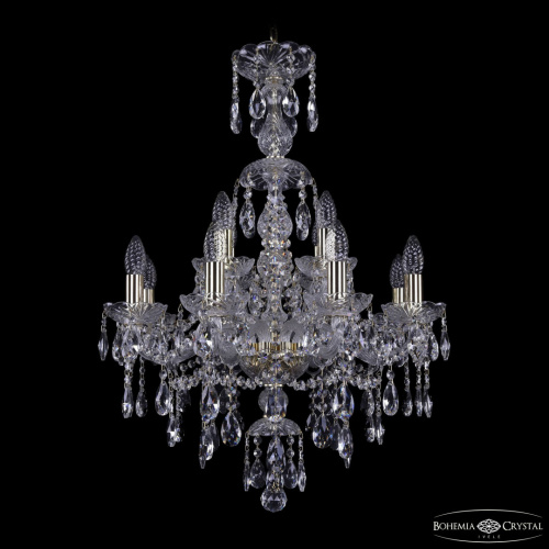 Люстра хрустальная 1415/8+4/200/XL-76 G Люстра хрустальная 1415/8+4/200/XL-76 G