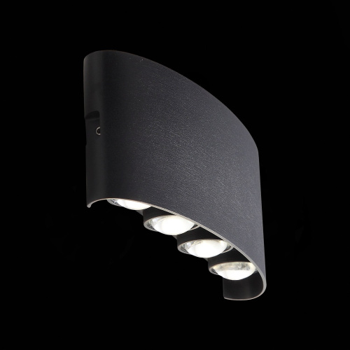 SL089.401.08 Светильник уличный настенный ST-Luce Черный кварцевый LED 8*1W 4000K BISELLO фото 2