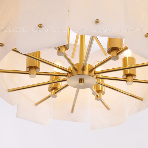 Люстра Cloyd HERCULANUM-C C5 / Ø50 см - алебастр - латунь (арт.11200) фото 3