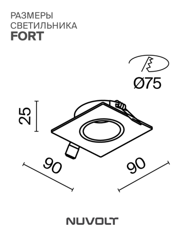 Встраиваемый светильник NUVOLT LDL-036W фото 8