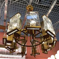 Люстра Cloyd MINERAL C9 / Ø65 см - хрусталь - латунь (арт.10285)