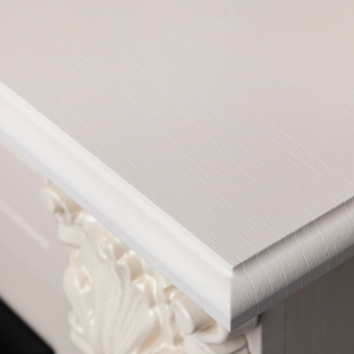 Электрокамин RealFlame Stefania WT айвори с очагом Majestic Lux Brass фото 3