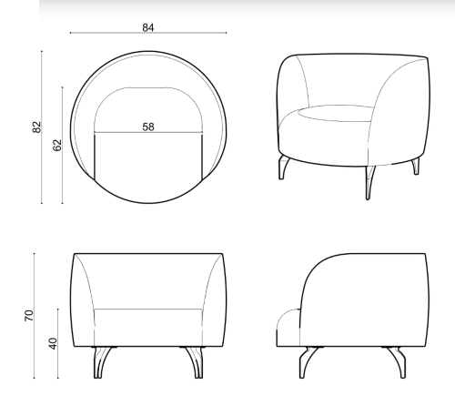 Кресло Dora фото 6