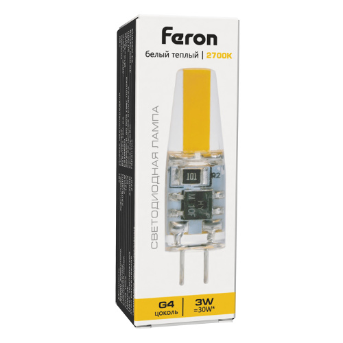 Лампа светодиодная Feron LB-423 G4 3W 230V 2700K фото 3
