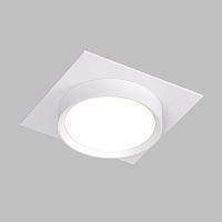 DK2091-WH Встраиваемый светильник FLAT, IP 20, до 15 Вт, GX53, LED, белый, алюминий
