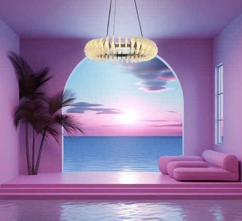 Люстра подвесная Marine FL1094-8P фото 4