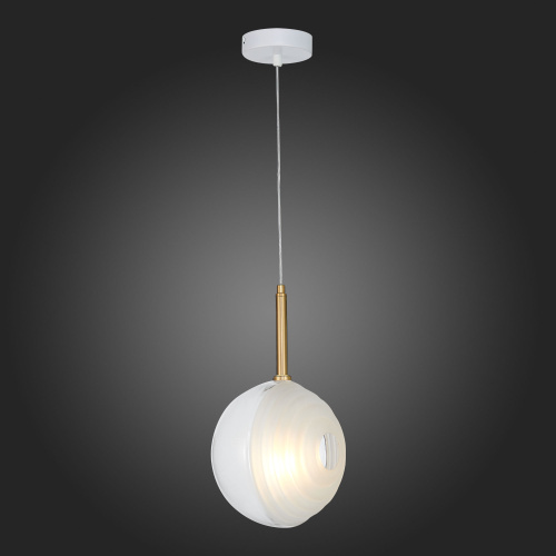 SL1183.503.01 Подвес ST-Luce Латунь/Белый G4 1*5W FOLIGNO фото 5