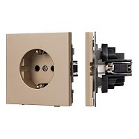 Механизм электрической розетки SCT-TENDO-MEU1-PL-GD (230V, 16A) Arlight 054081