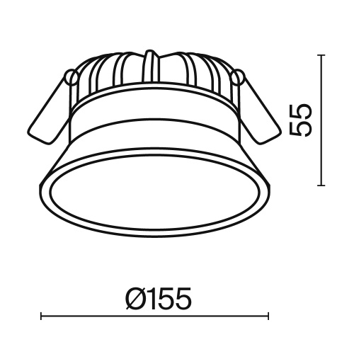 Встраиваемый светильник Technical DL053-18W3K-W фото 3