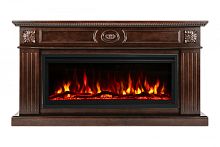 Каминокомплект SIENA/СИЕНА Античный дуб с очагом Электроочаг SAFITA/САФИТА 42