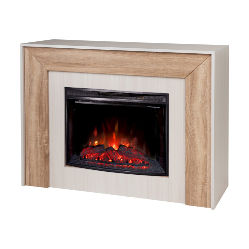 Электрокамин RealFlame Jersey 25,5 WT с очагом Evrika 25,5 LED фото 2