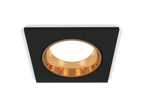 Комплект встраиваемого светильника Ambrella light Techno Spot XC6521004 SBK/PYG черный песок/золото желтое полированное (C6521, N6113) фото 2