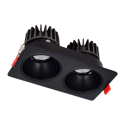 ST052.408.02 Встраиваемый корпус для светодиодного модуля серии ST850, ST851 ST-Luce Черный SHIFT фото 3