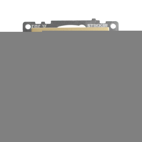 Выключатель 1-клавишный (механизм) STEKKER, GLS10-7103-08, 250В, 10А, серия Катрин, золото