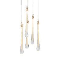 Подвесной светильник Teardrop 5 gold