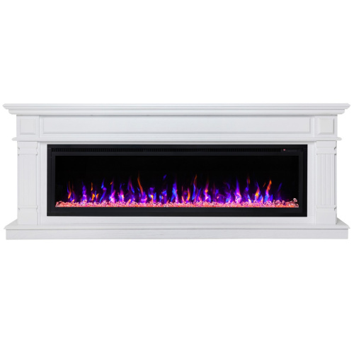 Электрокамин RealFlame Islandia 60 WT белый с очагом Saphir 60