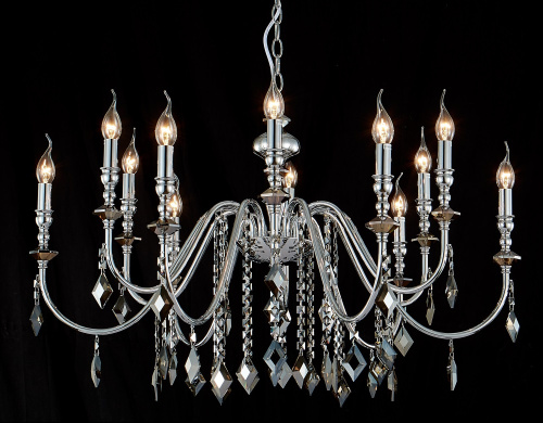 Люстра Crystal Lux MERCEDES SP6+6 CHROME/SMOKE фото 3