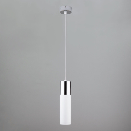 Светильник лофт подвесной со светодиодами 50135/1 LED хром/белый фото 4