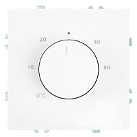 Терморегулятор механический (механизм), STEKKER, 230В, 3500Вт, серия Эмили, RSW00-5120-01, белый фарфор, soft touch