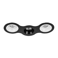 Комплект из светильников и рамки Lightstar Domino Round (214697+214606+214607+214606) D697060706